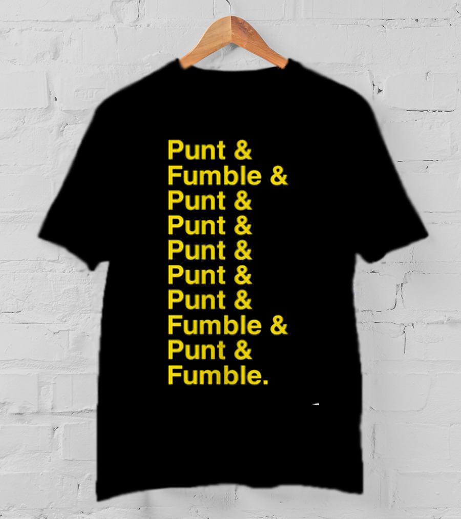 Iowa At Penn State Game Punt And Fumble Commemorative T-Shirt