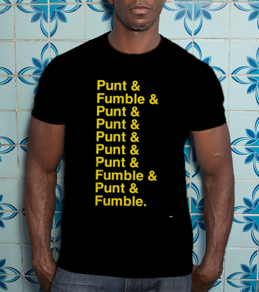Iowa At Penn State Game Punt And Fumble Commemorative T-Shirt