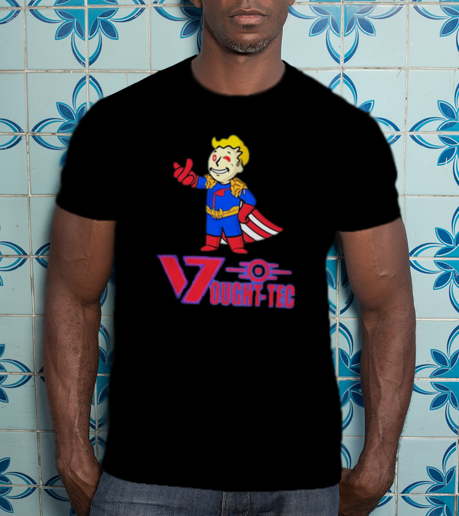 Vought Tec Homelander Vault Boy Crossover Image T-Shirt