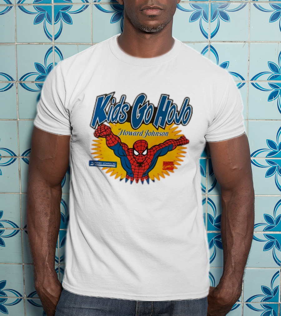 Kids Go Hojo Howard Johnson Spider-Man Vintage Promotion T-Shirt