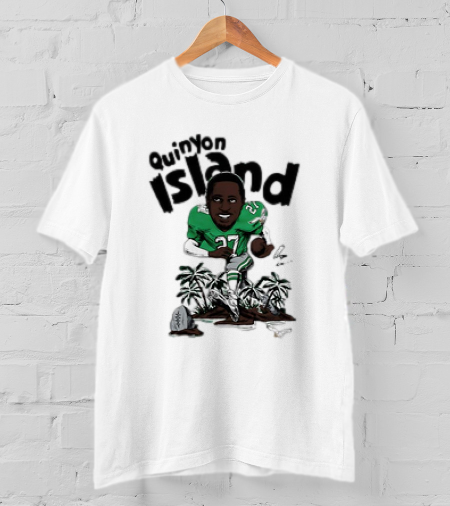 Quinyon Island Philadelphia Eagles Caricature T-Shirt