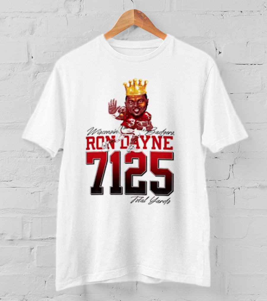 Ron Dayne 7125 Total Yards Wisconsin Badgers T-Shirt