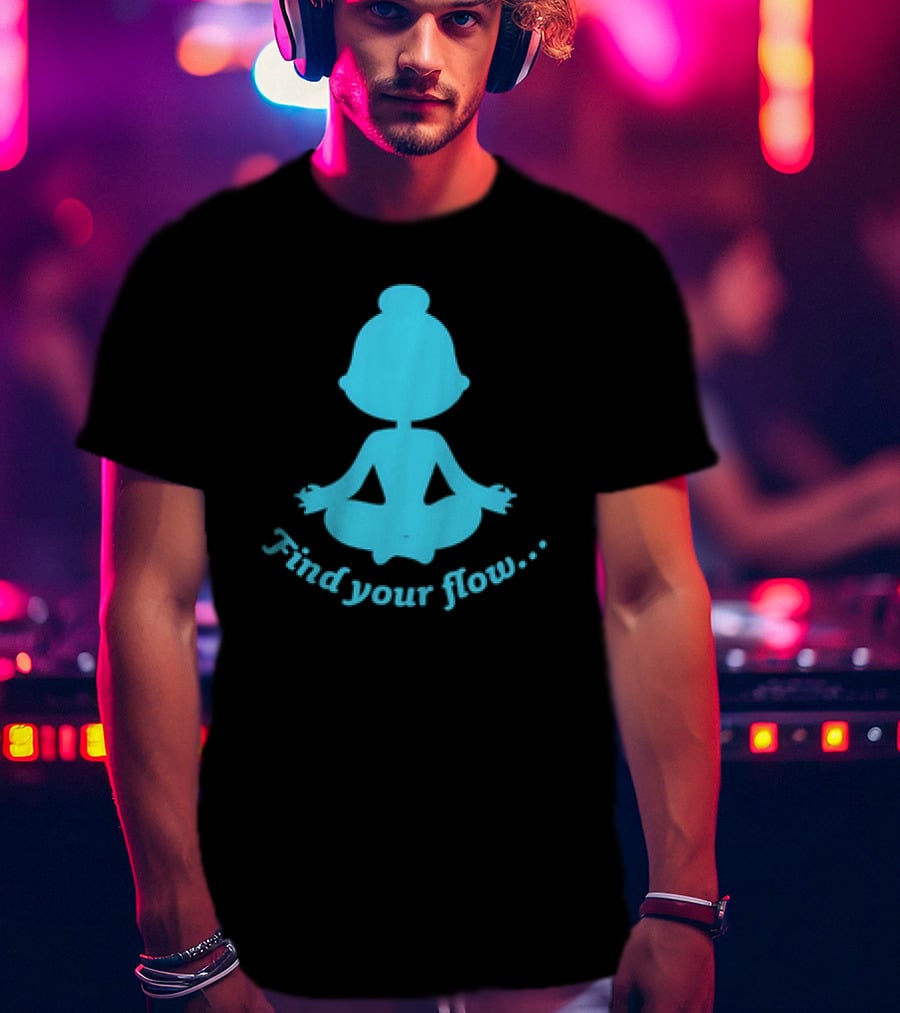 Find Your Flow Yoga Meditation T-Shirt
