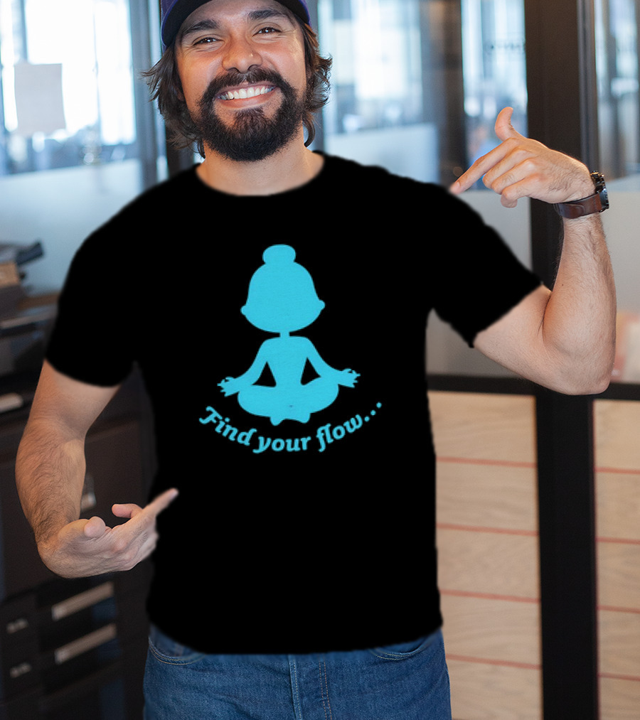 Find Your Flow Yoga Meditation T-Shirt