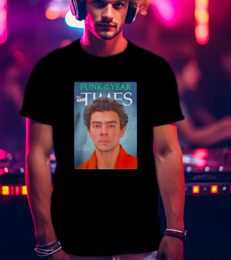 Luigi Mangione Punk Of The Year By The Hard Times T-Shirt