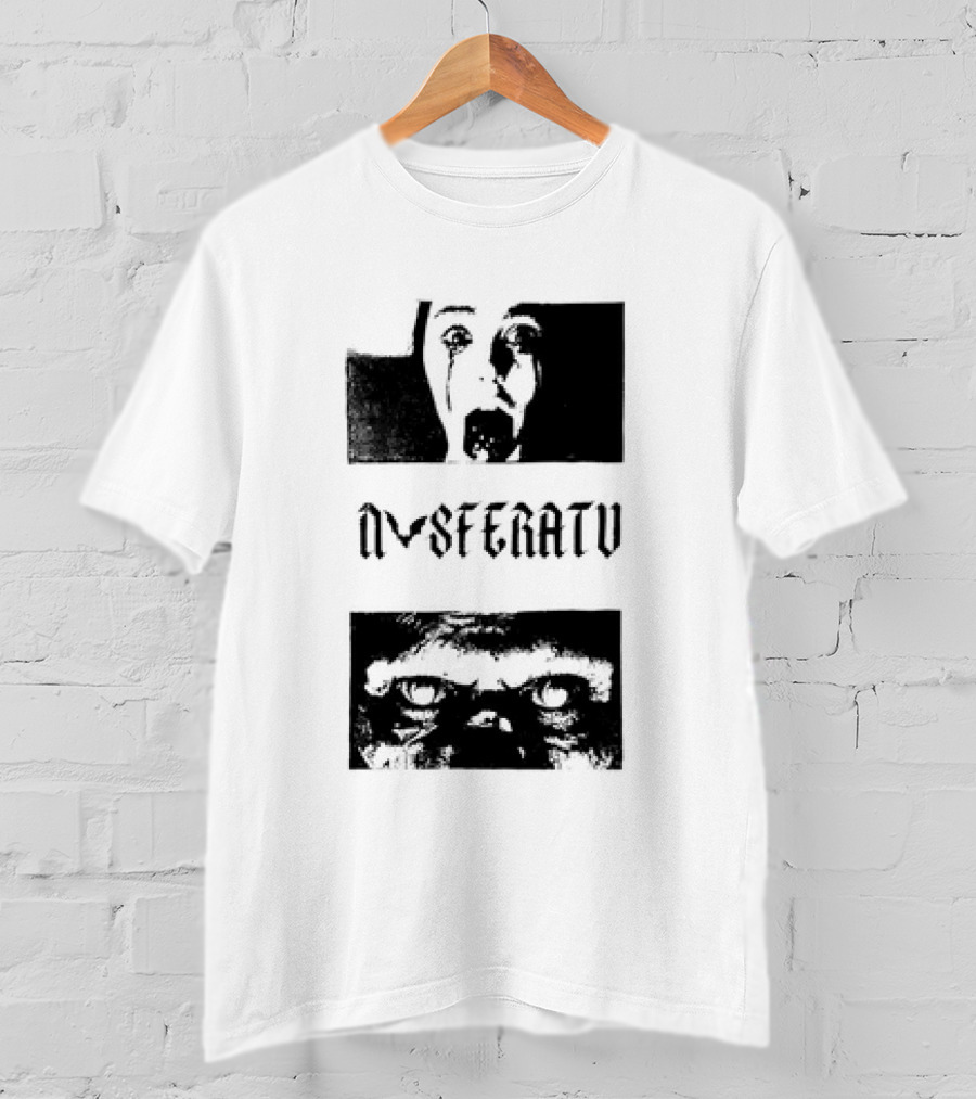 Nosferatu Classic Horror Vampire Face And Eyes T-Shirt