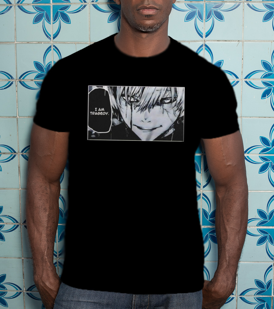 Kaneki Ken I Am Tragedy Manga Panel Anime Tokyo Ghoul T-Shirt