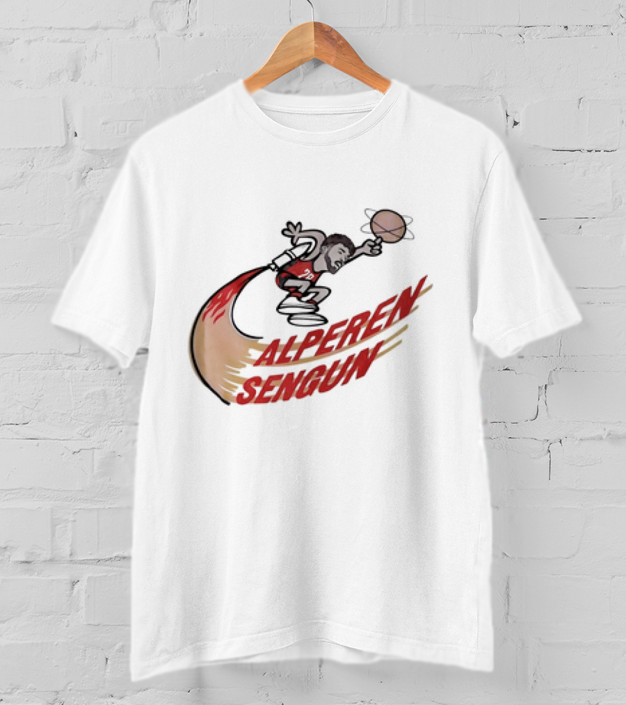Alperen Sengun Houston Rockets Cartoon Basketball T-Shirt