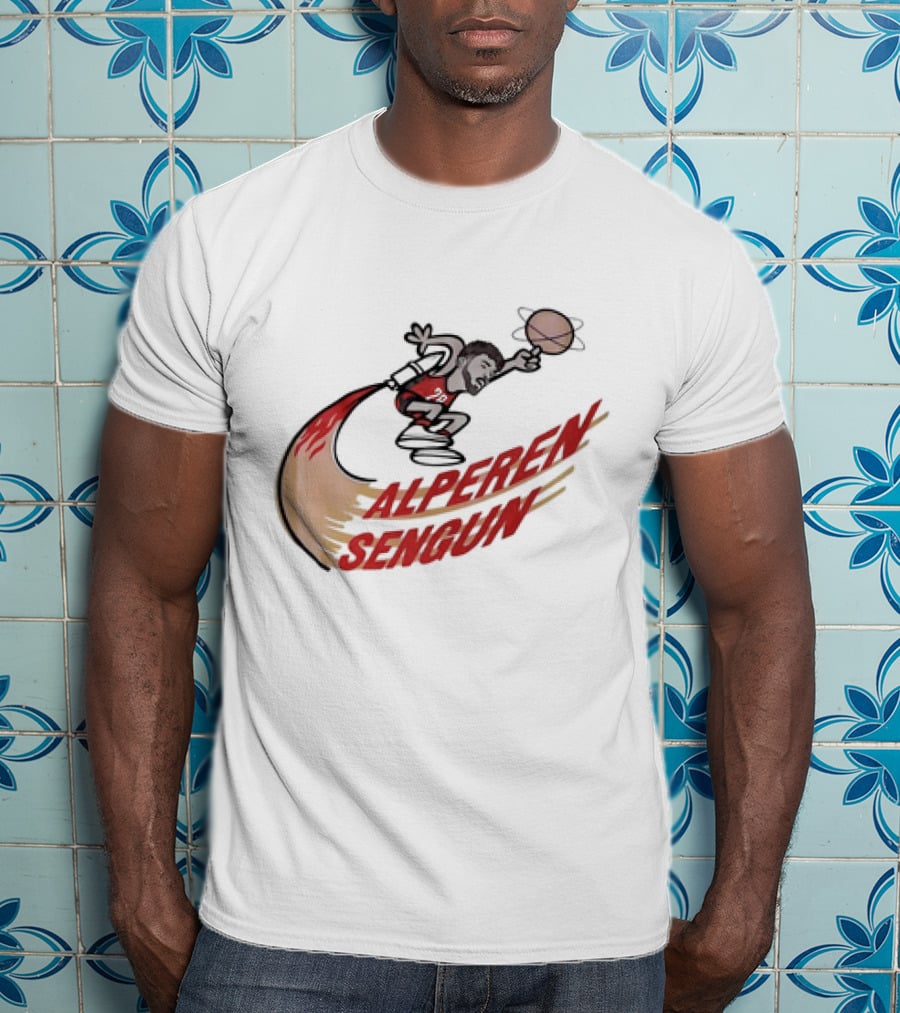 Alperen Sengun Houston Rockets Cartoon Basketball T-Shirt