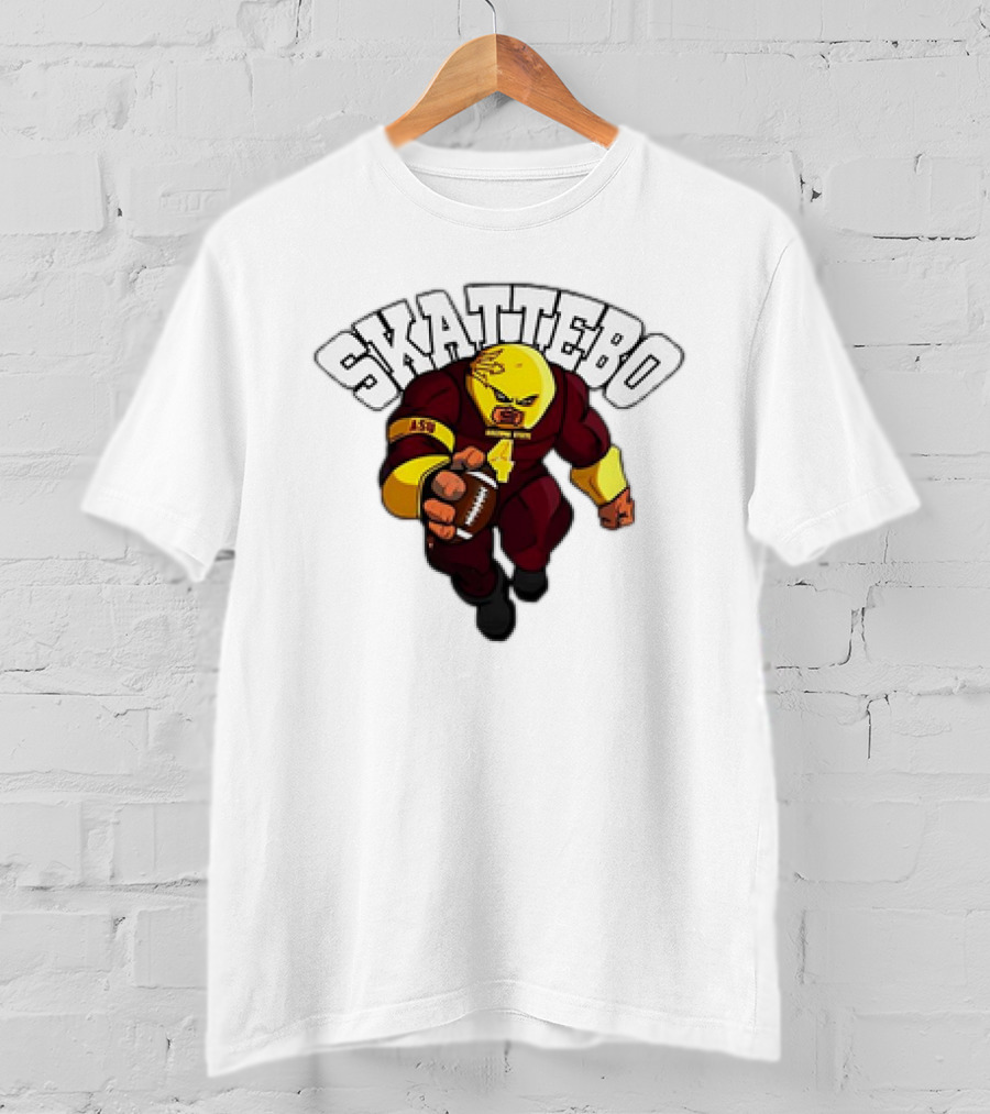Arizona State Sun Devils Skattebo Football Mascot ASU Juggernaut T-Shirt