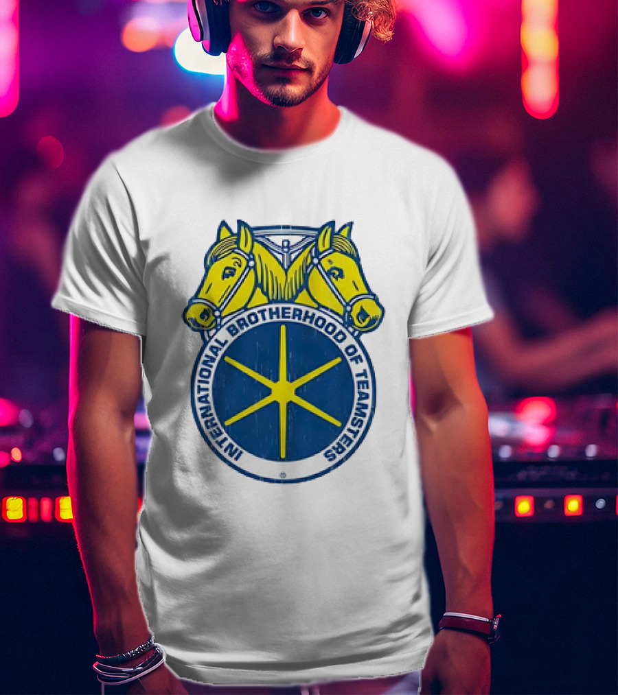 International Brotherhood Of Teamsters Emblem With Dual Horses T-Shirt