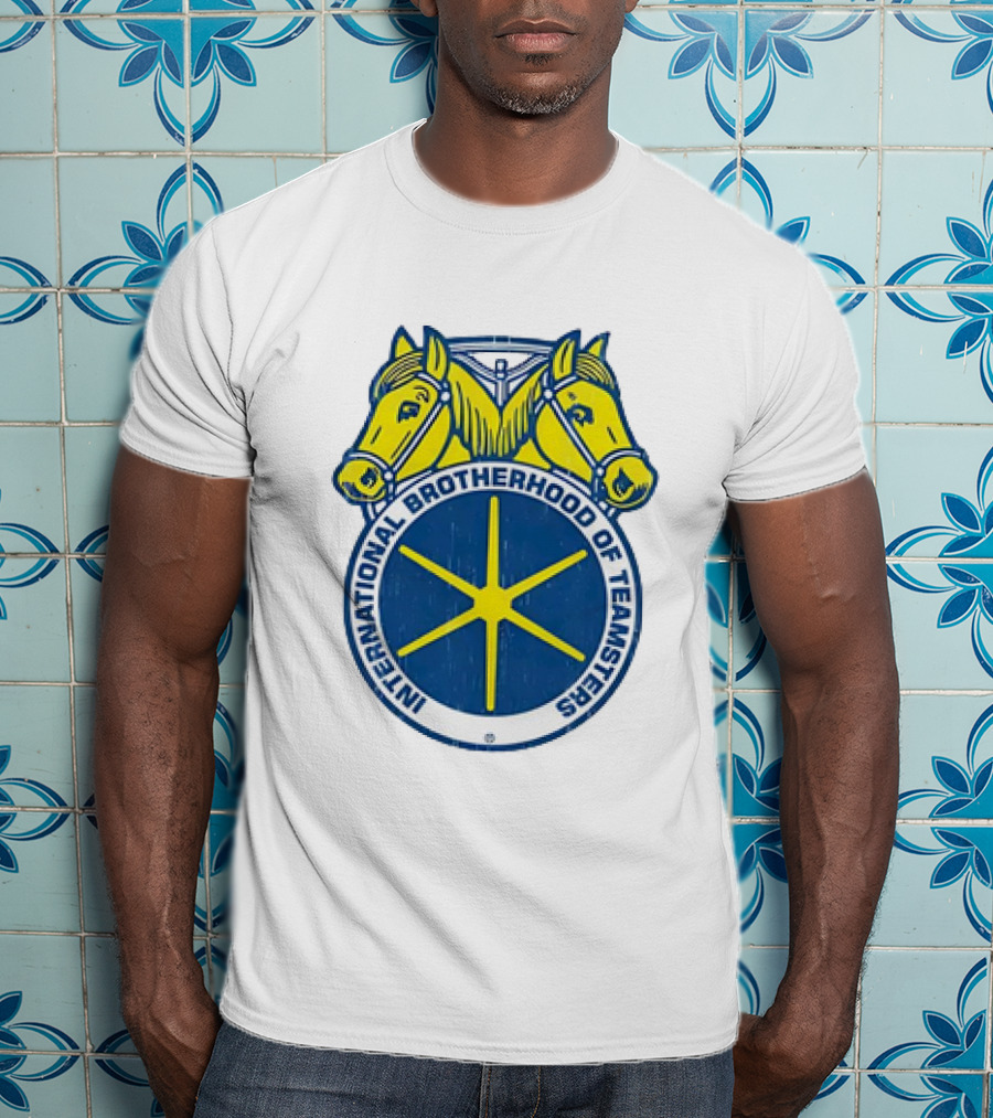 International Brotherhood Of Teamsters Emblem With Dual Horses T-Shirt