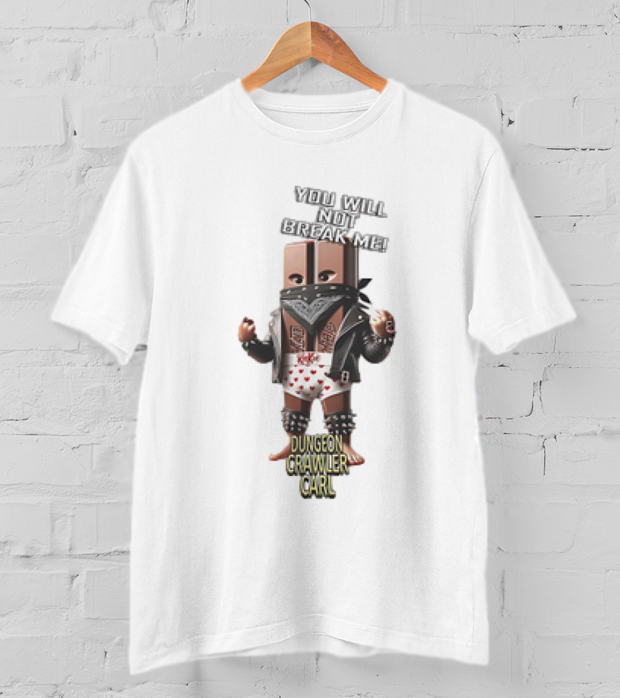 Dungeon Crawler Carl You Will Not Break Me Leather Punk T-Shirt
