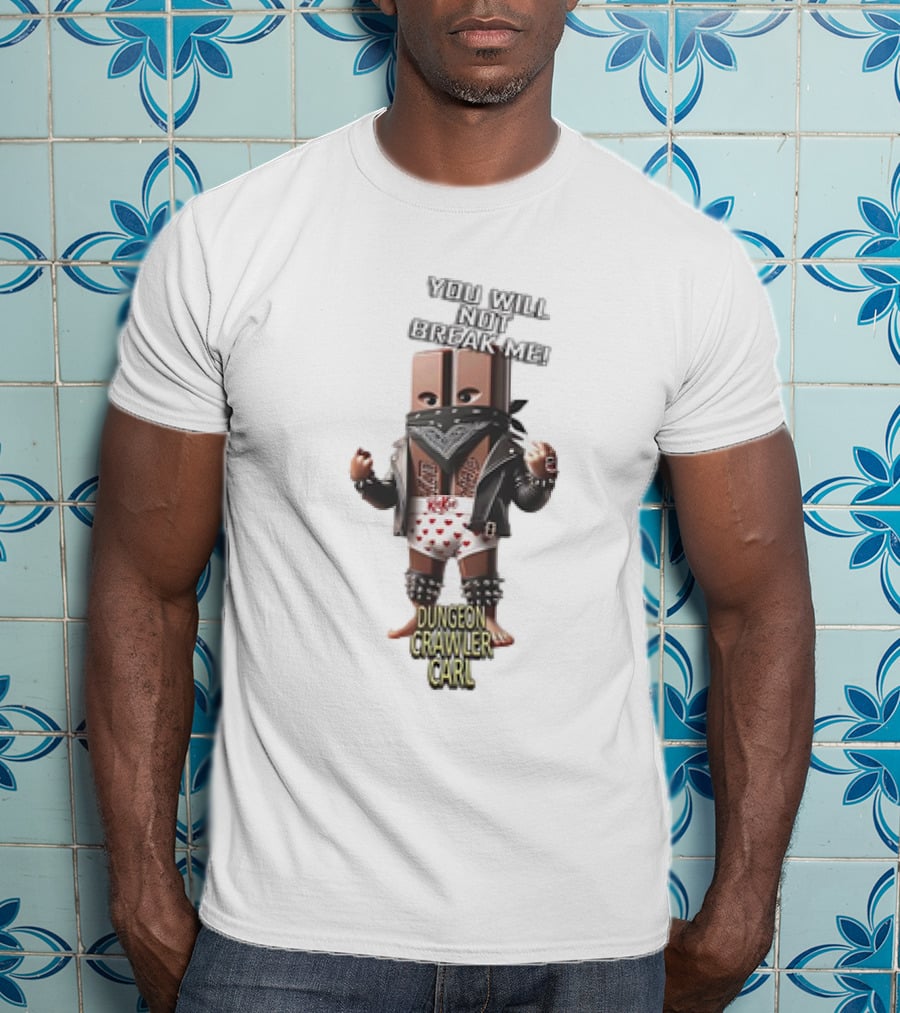 Dungeon Crawler Carl You Will Not Break Me Leather Punk T-Shirt