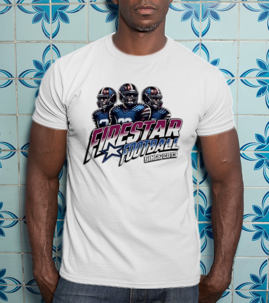 Firestar Football Since 2013 Team Players Star T-Shirt