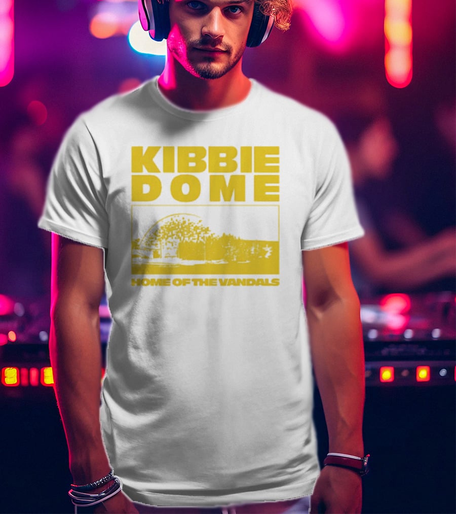 Kibbie Dome Home Of The Vandals Idaho Vintage Newspaper T-Shirt