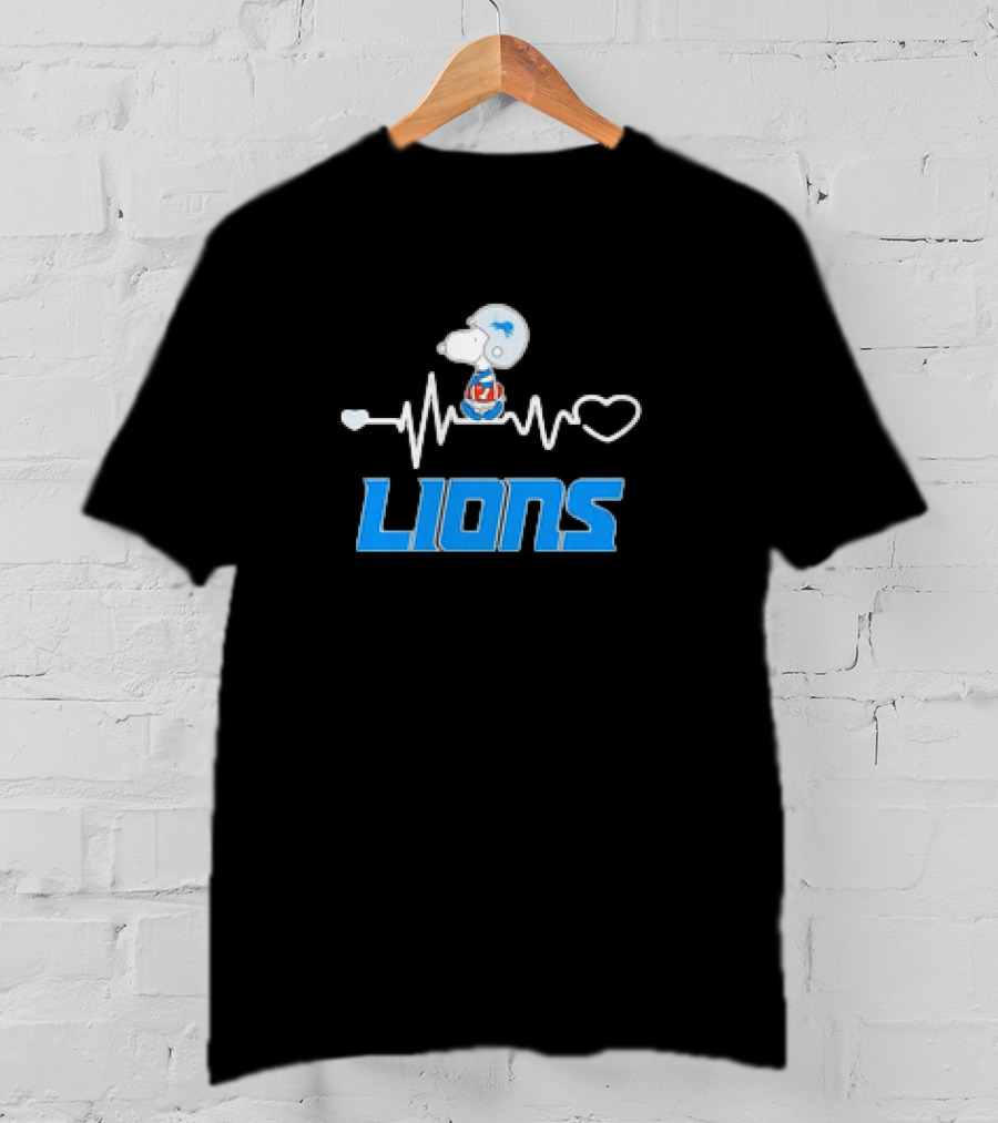 Snoopy Heartbeat Lions T-Shirt