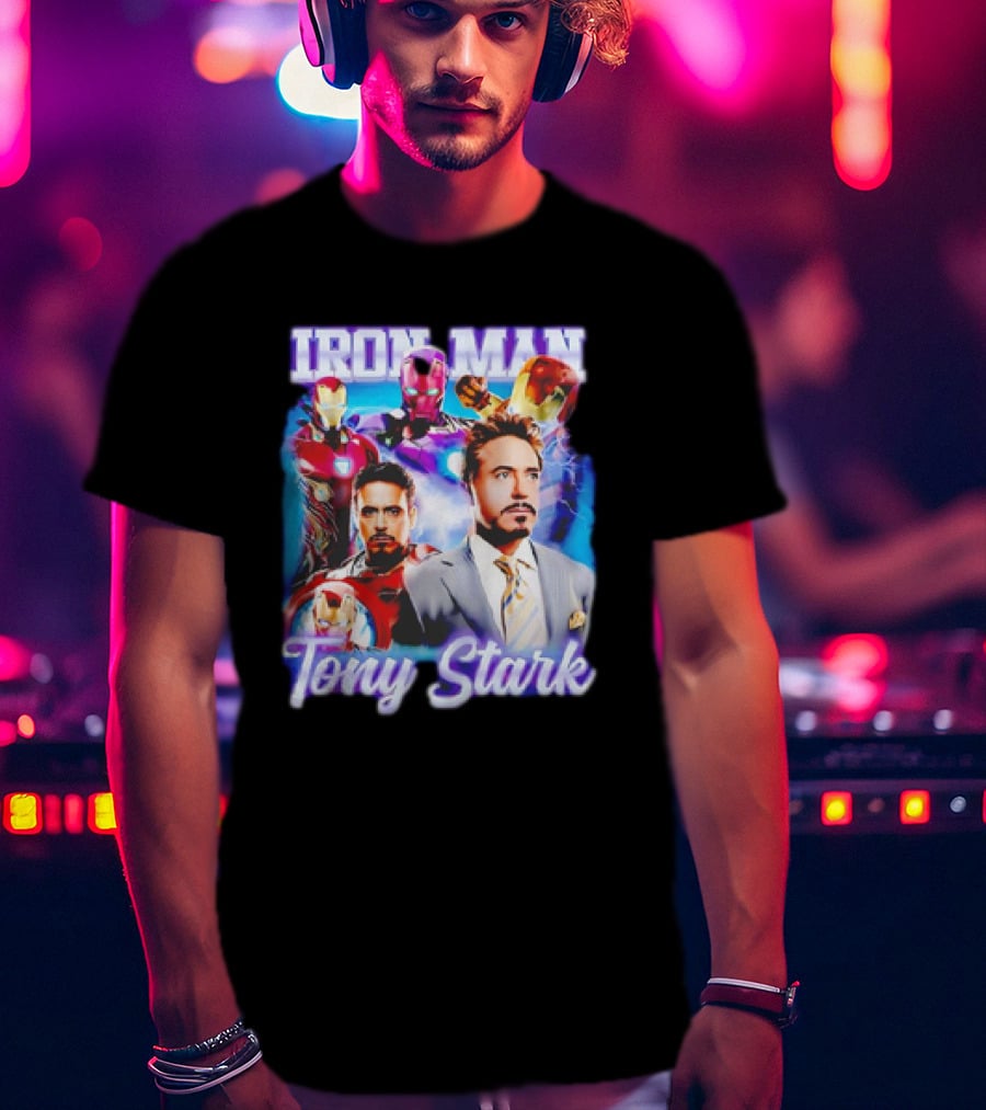 Iron Man Tony Stark Marvel Studio T-Shirt