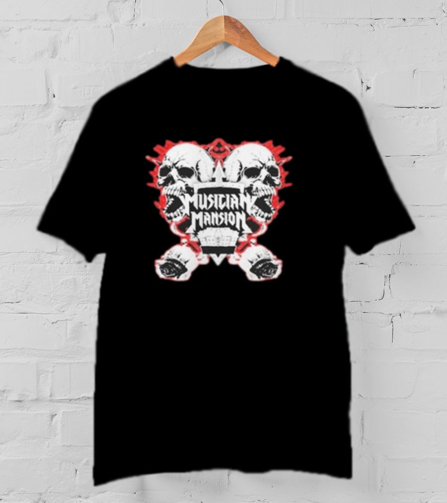 Jared Dines Musician Mansion Skull Iconic T-Shirt