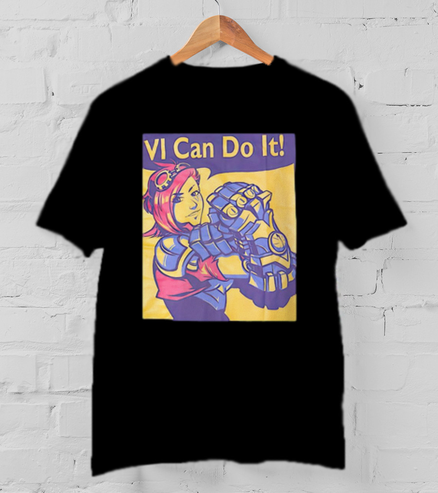 VI Can Do It League Of Legends Rosie The Riveter T-Shirt
