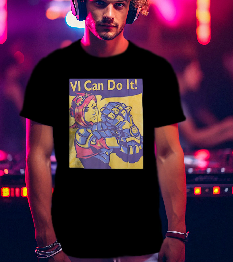 VI Can Do It League Of Legends Rosie The Riveter T-Shirt