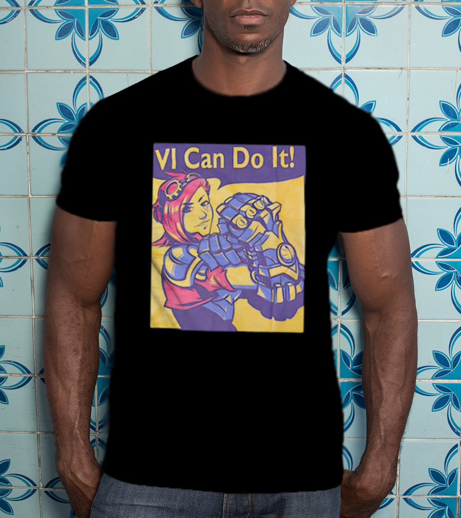 VI Can Do It League Of Legends Rosie The Riveter T-Shirt