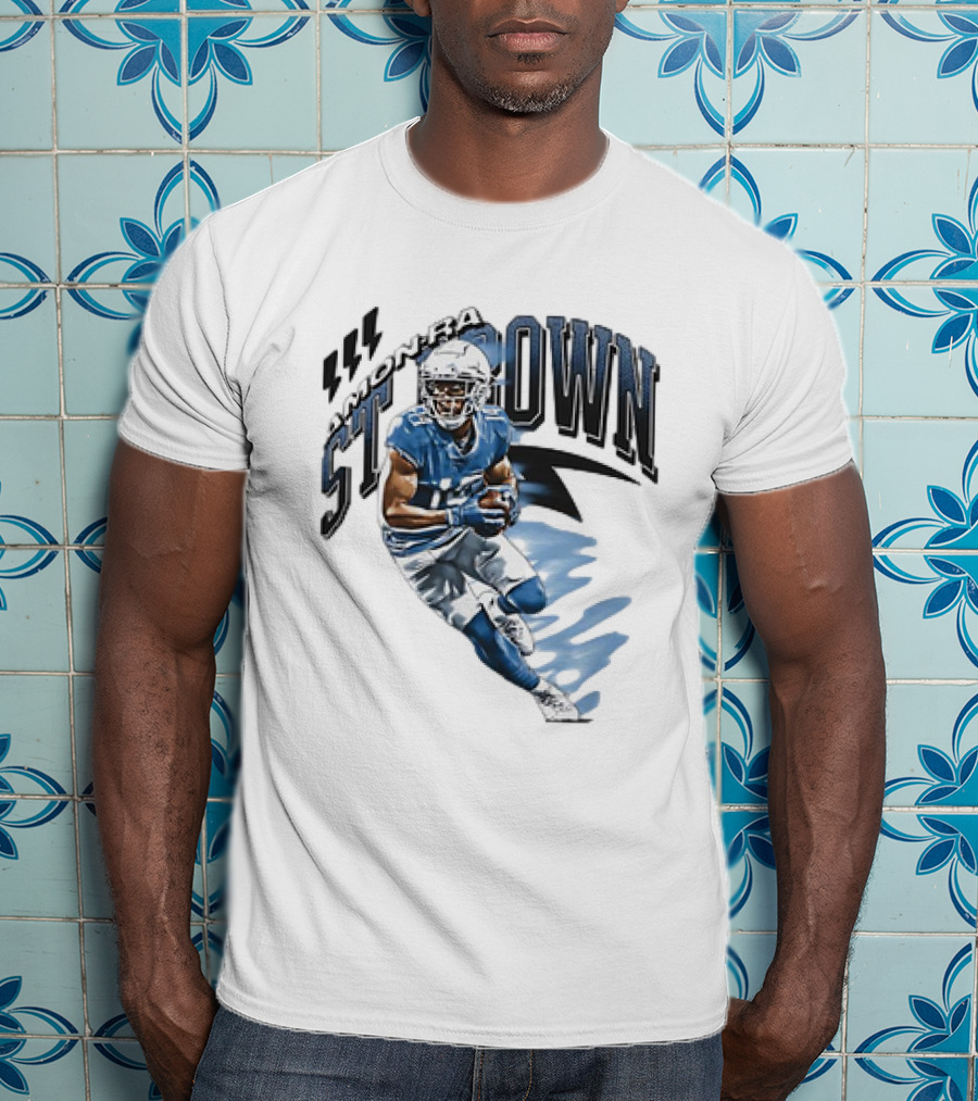 Amon-Ra St. Brown Detroit Lions NFL Football Retro Vintage T-Shirt