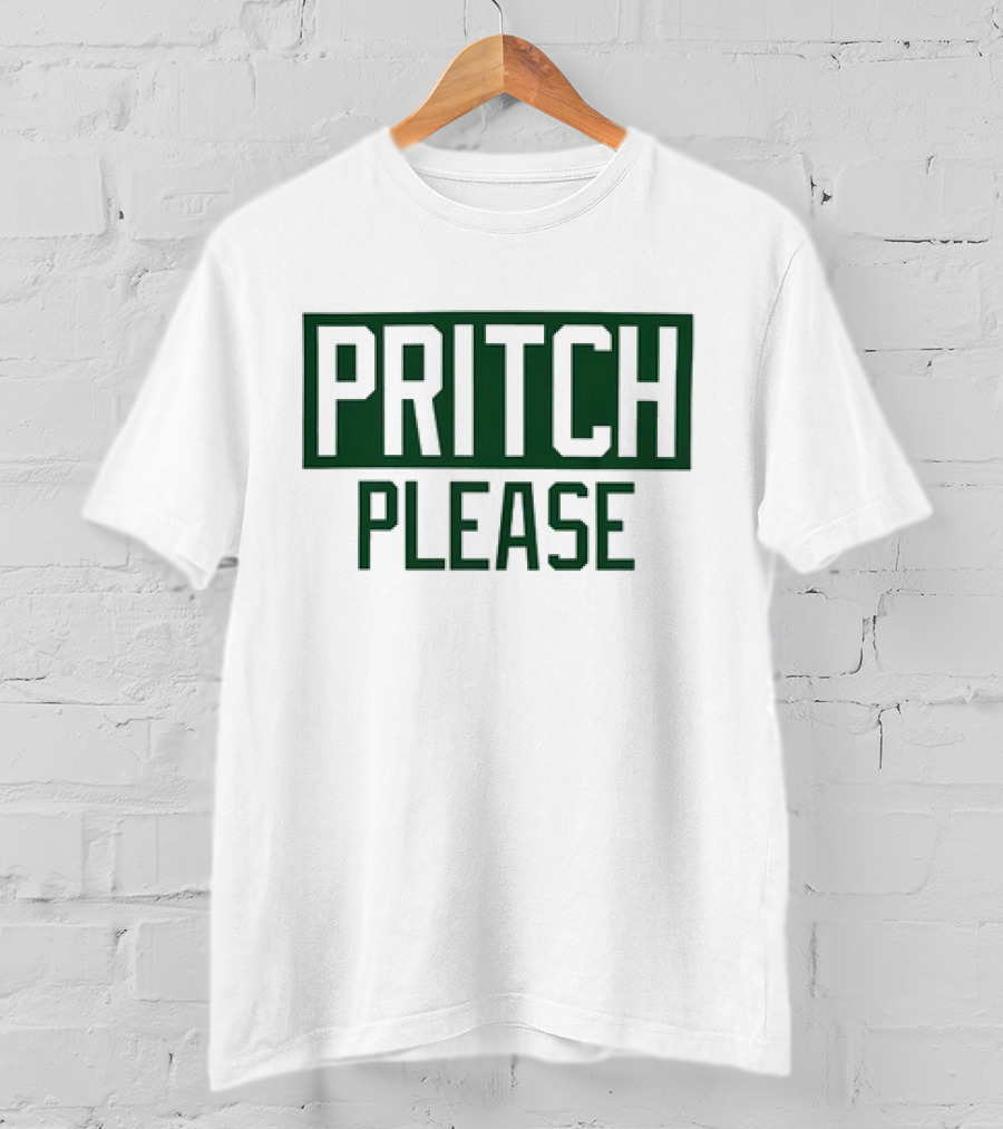 Boston Celtics Basketball Pritch Please T-Shirt