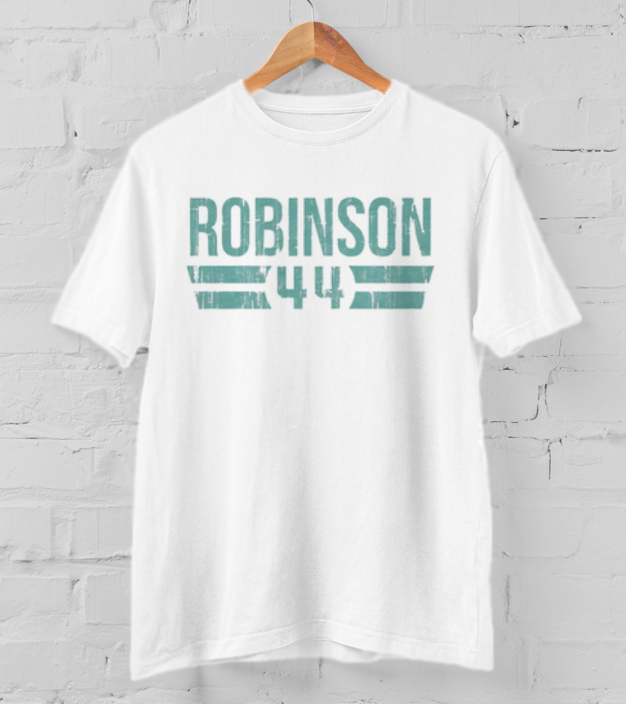 Robinson 44 Vintage Miami Dolphins NFL Football Font T-Shirt