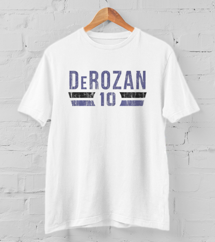 DeMar DeRozan 10 NBA Vintage Basketball Font T-Shirt