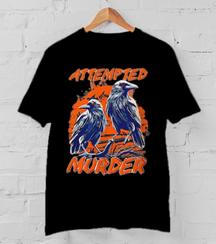 Attempted Murder Vintage Ravens T-Shirt