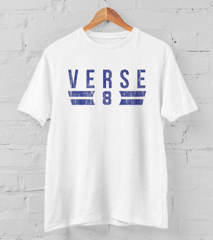 Jared Verse 8 Los Angeles Rams NFL Football Font Vintage T-Shirt