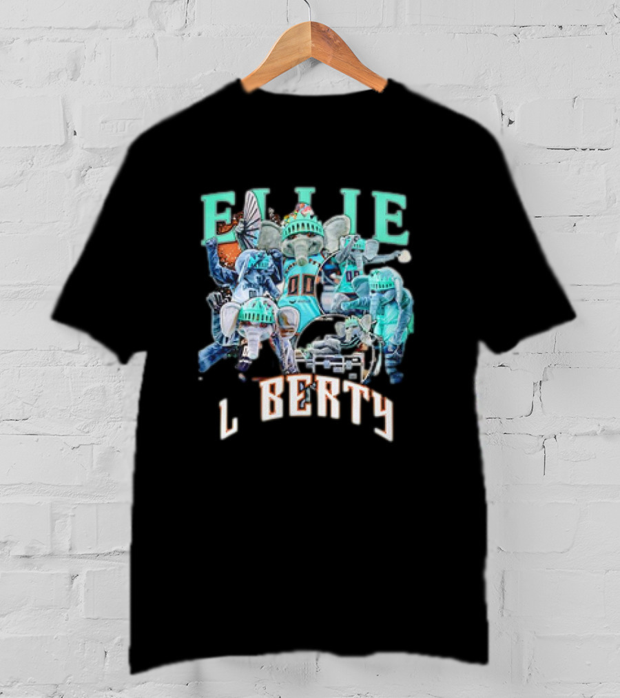 New York Liberty Ellie Basketball Christmas Statue Of Liberty T-Shirt