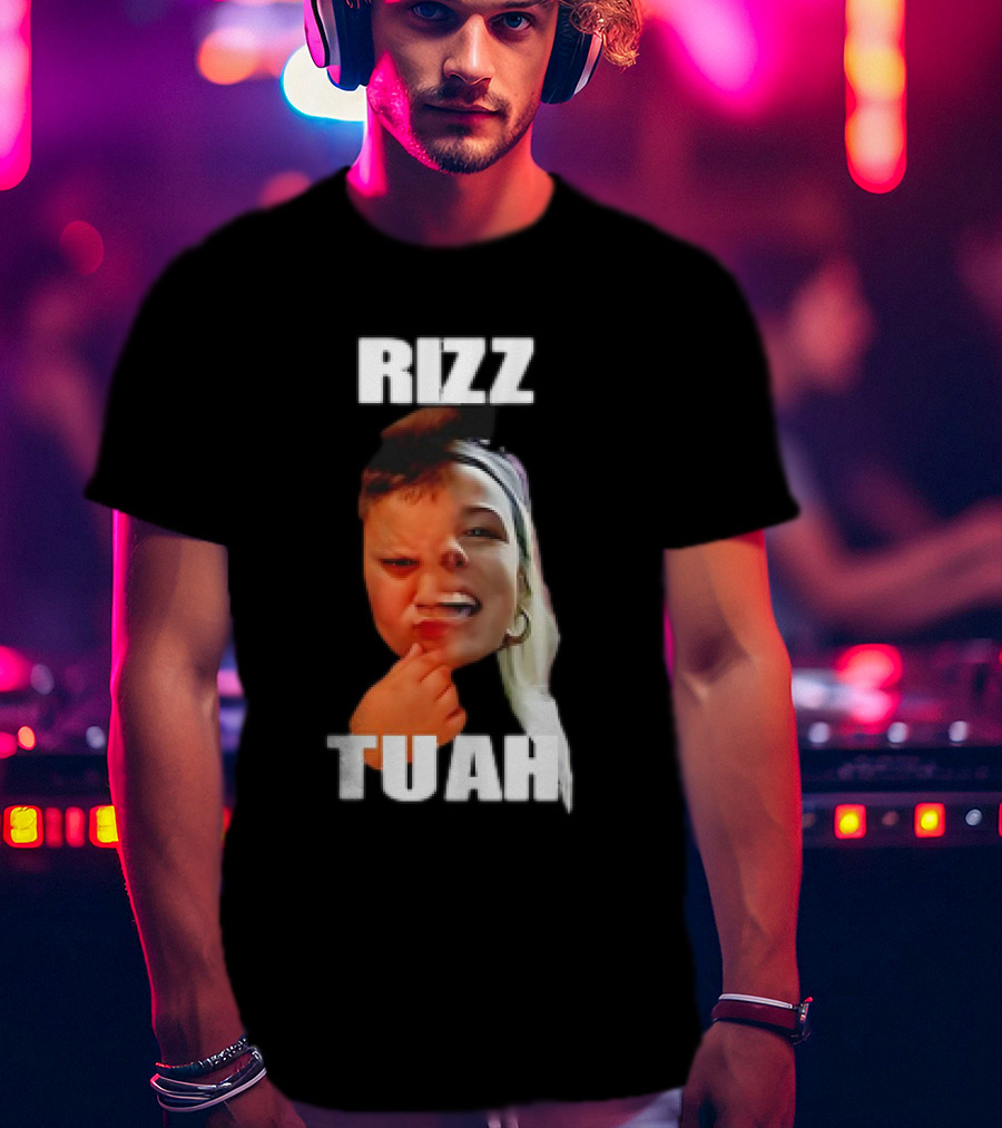 Rizz Tuah Hawk Rizzler Face Mashup T-Shirt