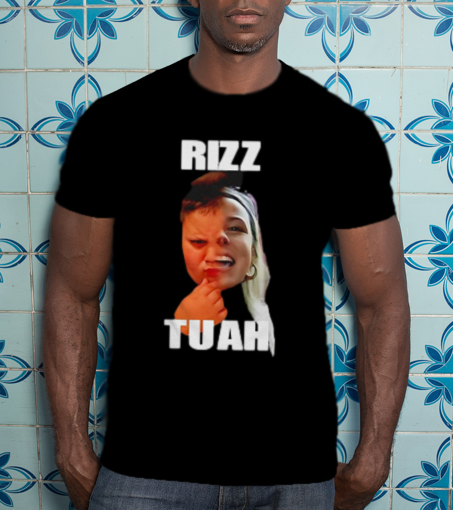Rizz Tuah Hawk Rizzler Face Mashup T-Shirt