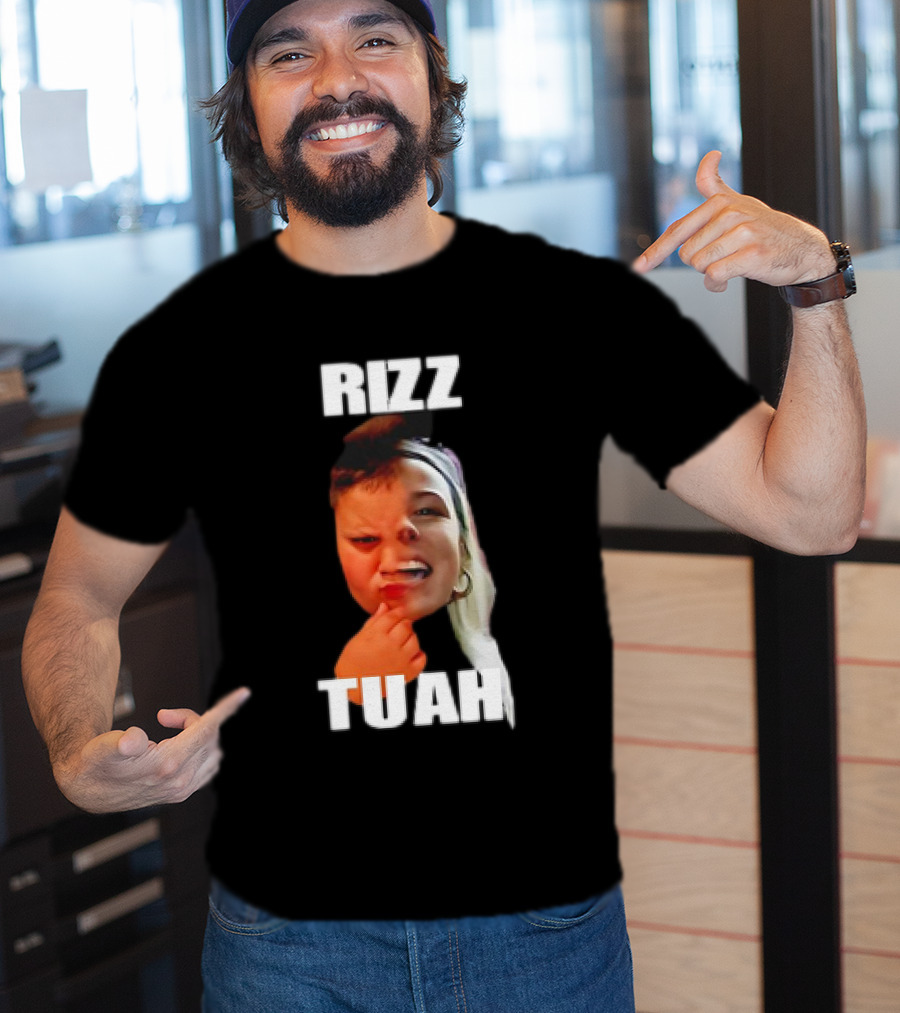 Rizz Tuah Hawk Rizzler Face Mashup T-Shirt
