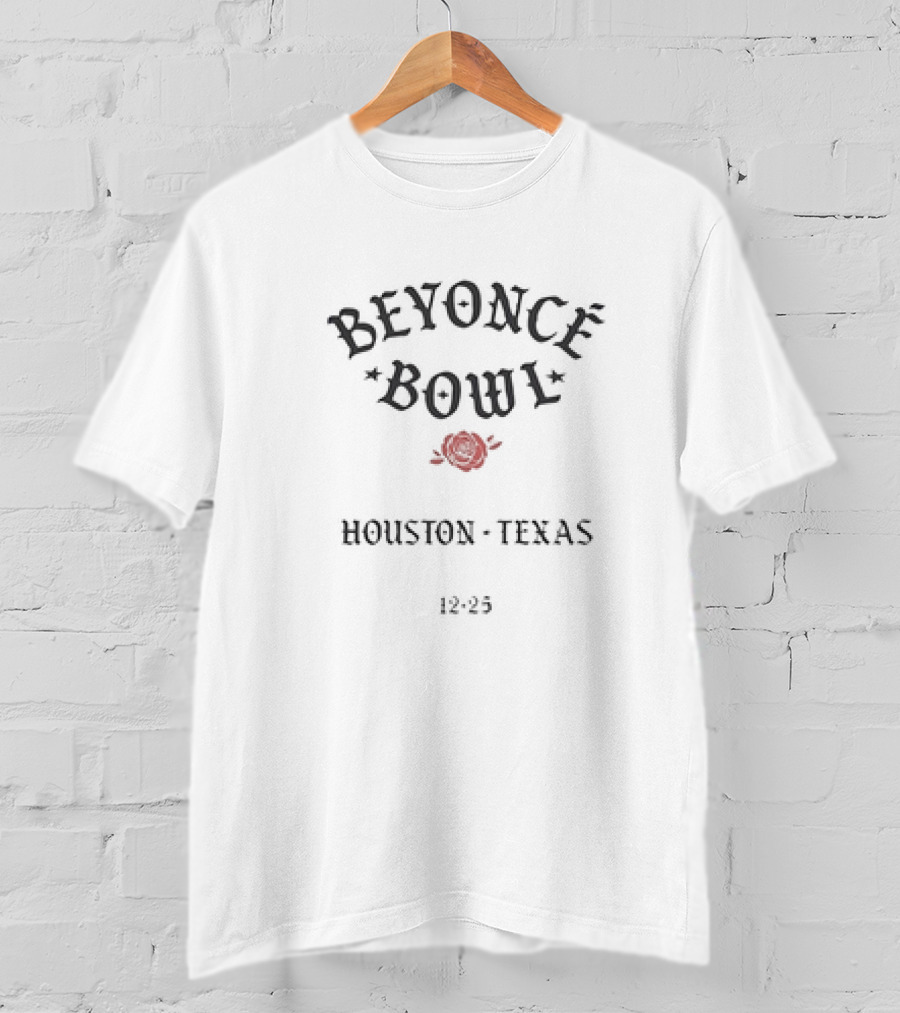 Beyonce Bowl Houston Texas 12:25 Rose T-Shirt