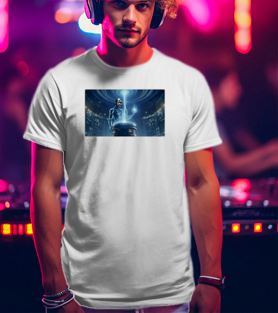 George Droyd Futuristic Reactor Energy Core Image T-Shirt