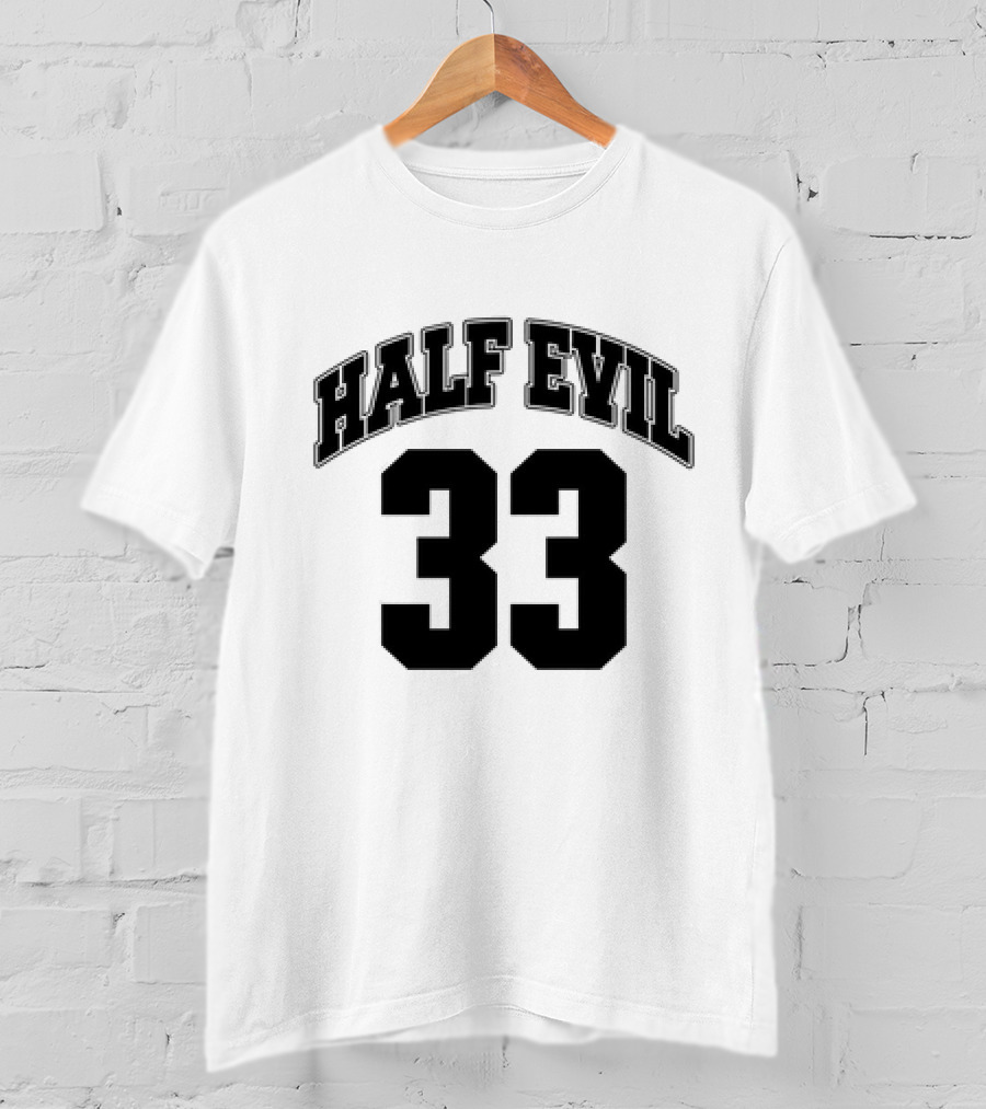 HALF EVIL 33 Vintage Varsity T-Shirt