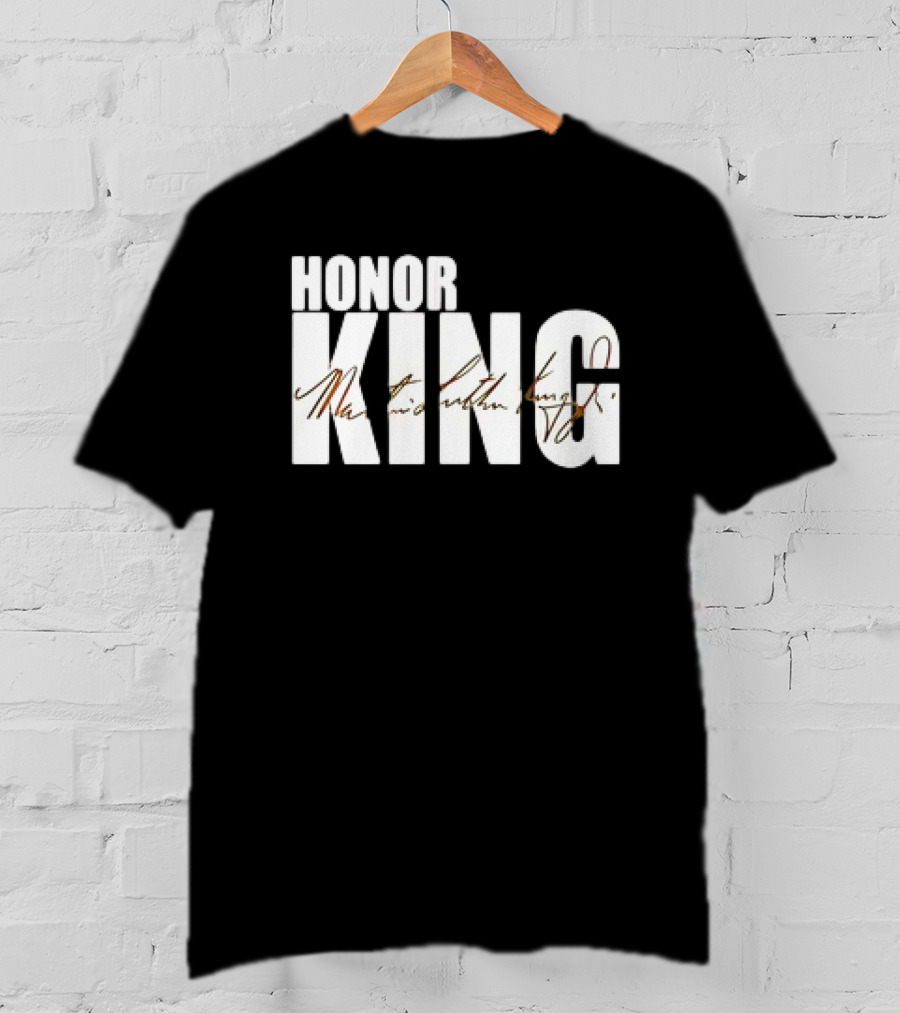 HONOR KING Dallas Mavericks 2025 Martin Luther King Day Signature T-Shirt