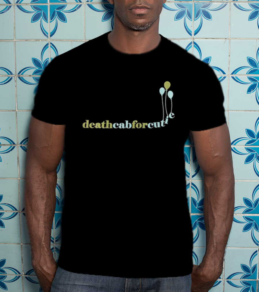 Death Cab For Cutie Balloon Text With Pastel Balloons T-Shirt