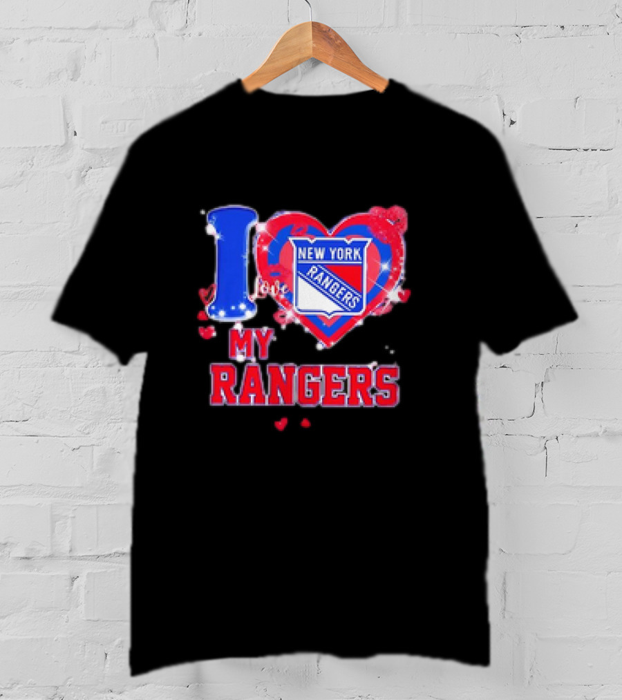 I Love My New York Rangers Heart T-Shirt