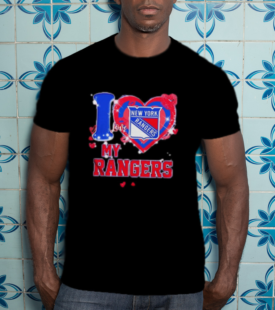 I Love My New York Rangers Heart T-Shirt