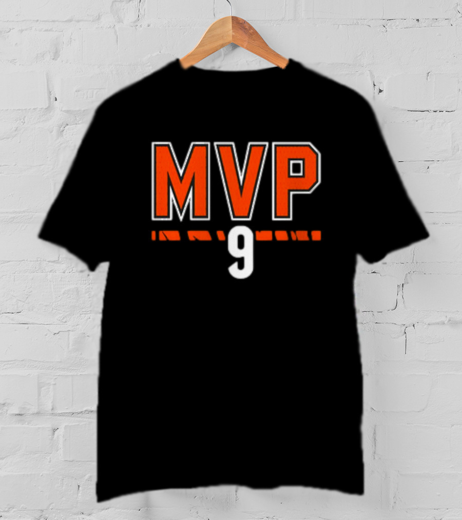 Joe Burrow MVP 9 Cincinnati Bengals NFL Football T-Shirt