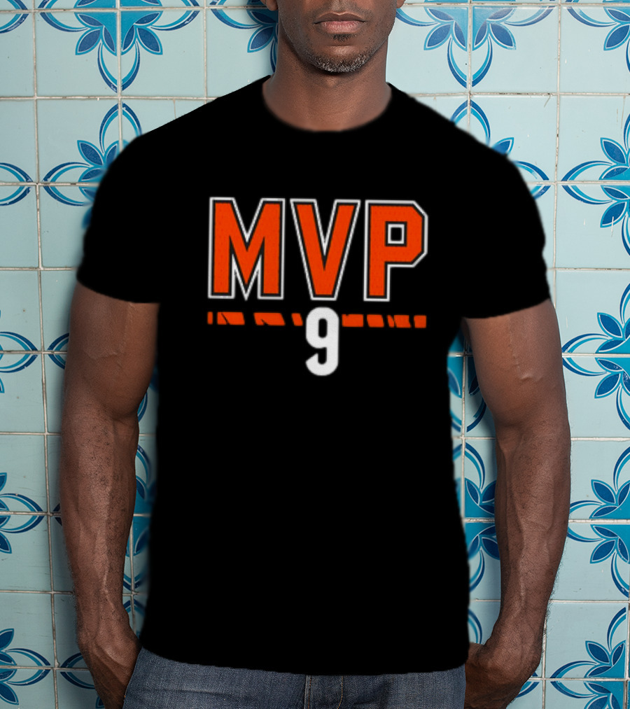 Joe Burrow MVP 9 Cincinnati Bengals NFL Football T-Shirt