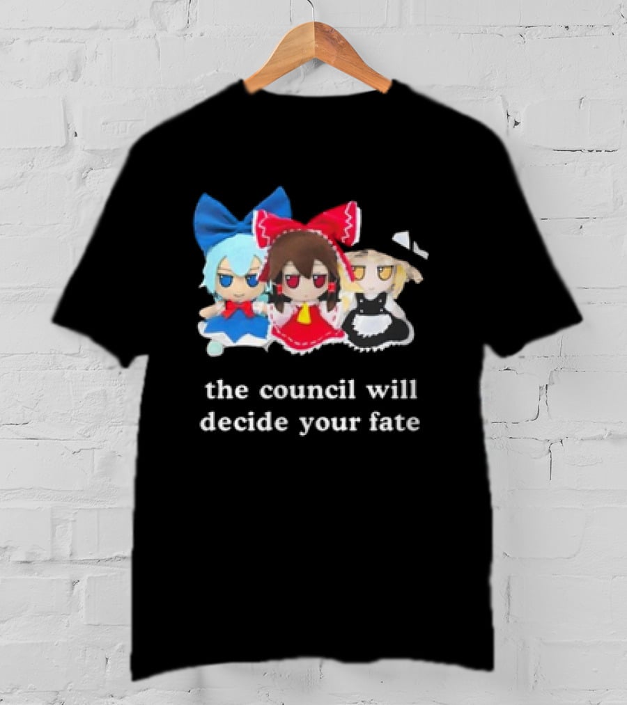 The Council Will Decide Your Fate Touhou Cirno Marisa Reimu Dolls T-Shirt
