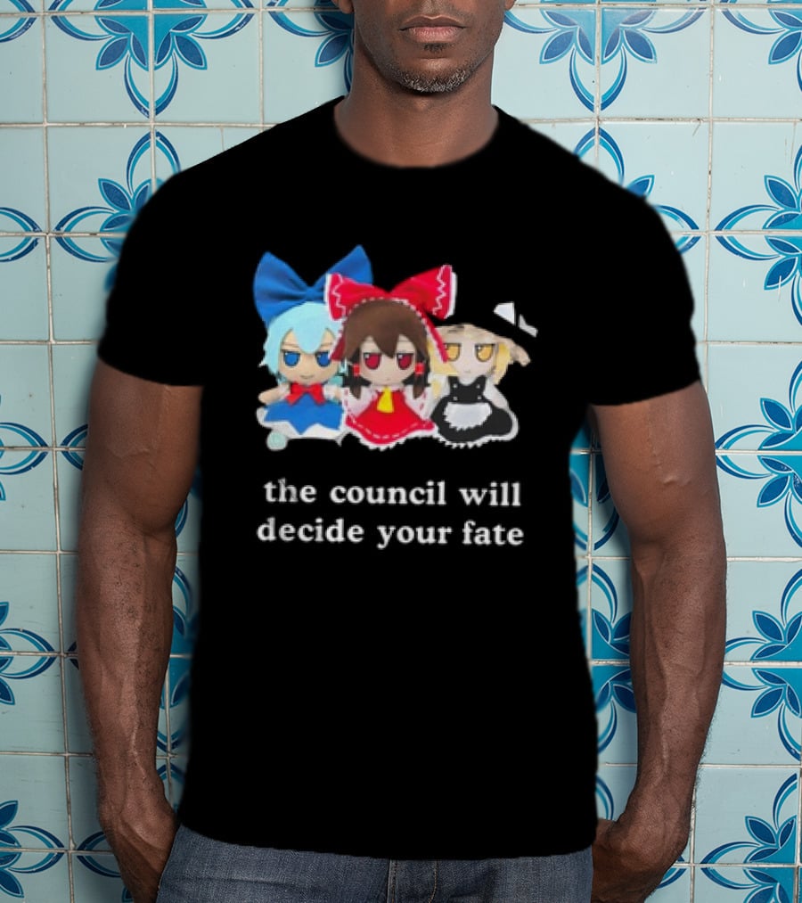 The Council Will Decide Your Fate Touhou Cirno Marisa Reimu Dolls T-Shirt
