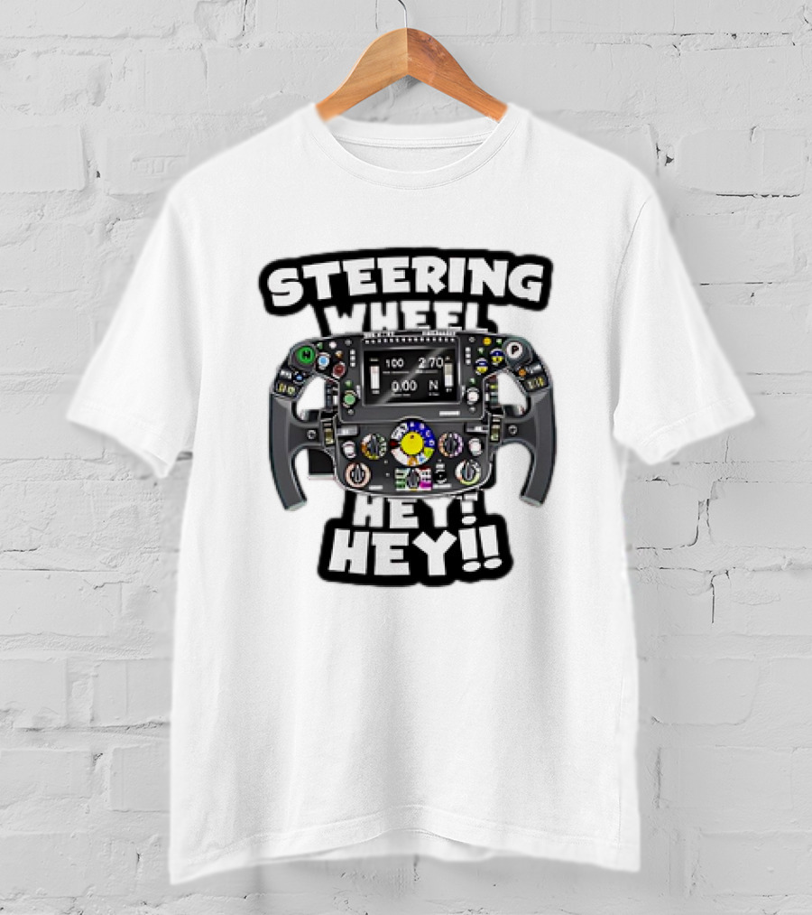 Steering Wheel Hey Kimi Raikkonen T-Shirt