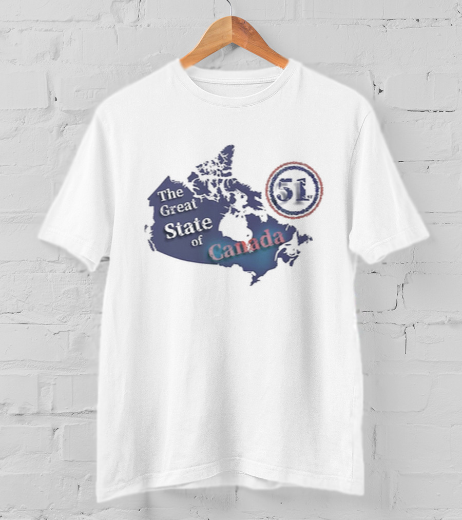 The Great State Of Canada 51st State Map T-Shirt