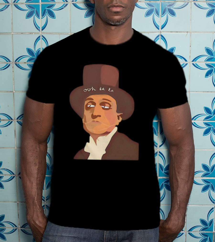 The Man Ooh La La Top Hat Gentleman Vintage Caricature Essential T-Shirt